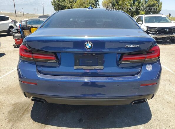 WBA53BJ05MCG14778 2021 BMW 5 SERIES Blue Vista trasera