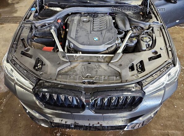 WBA53BJ05MWW95793 2021 BMW 5 SERIES Black უკანა სალონის ხედი