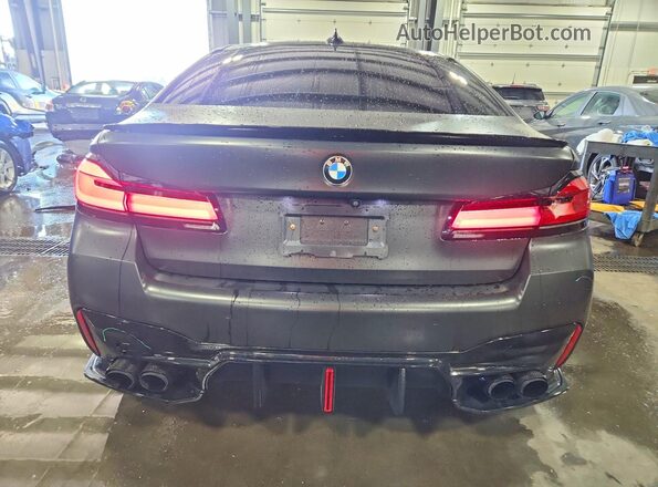 WBA53BJ05MWW95793 2021 BMW 5 SERIES Black უკანა ხედი