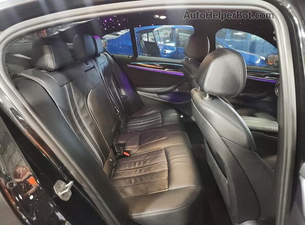 WBA53BJ05MWW95793 2021 BMW 5 SERIES Black უკანა სავარძლების ხედი