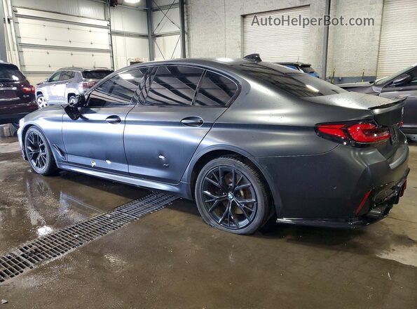 WBA53BJ05MWW95793 2021 BMW 5 SERIES Black უკანა მარცხენა