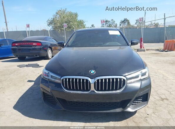 WBA53BJ09MWW99569 2021 BMW 5 SERIES Black Вид задньої частини салону