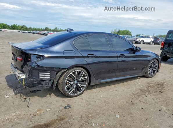 WBA53BJ09NWX46715 2022 BMW 5 SERIES Black Tył prawy