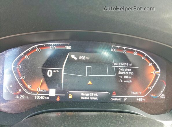 WBA53BJ09NWX46715 2022 BMW 5 SERIES Black Widok zestawu wskaźników