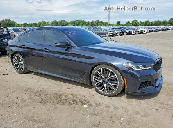WBA53BJ09NWX46715 2022 BMW 5 SERIES Black Przód prawy