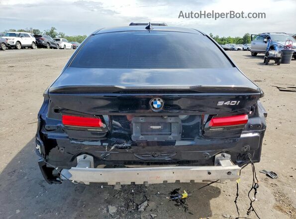 WBA53BJ09NWX46715 2022 BMW 5 SERIES Black Widok z tyłu