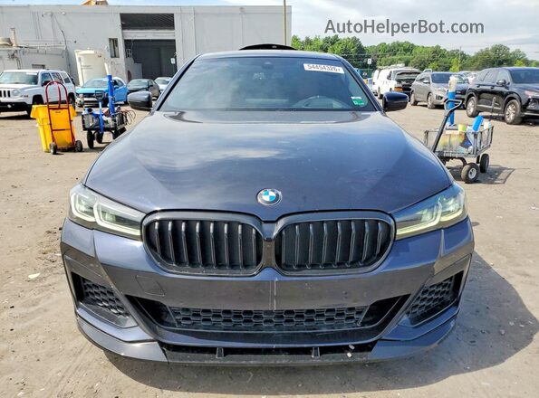 WBA53BJ09NWX46715 2022 BMW 5 SERIES Black Widok z przodu