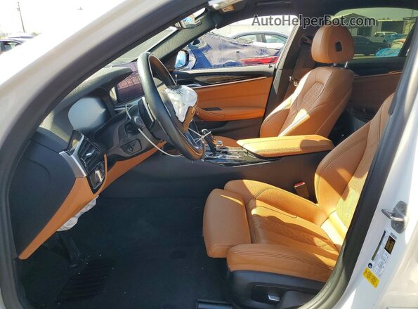 WBA53BJ0XMCG04571 2021 BMW 5 SERIES White Вид салону спереду