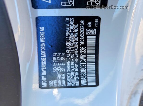 WBA53DB02TCW61336 2026 BMW 4 SERIES White Շարժիչի բաժամունքի տեսք