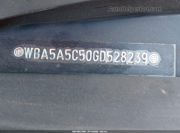 WBA5A5C50GD528239 2016 BMW 5 SERIES Dark Blue Շարժիչի բաժամունքի տեսք