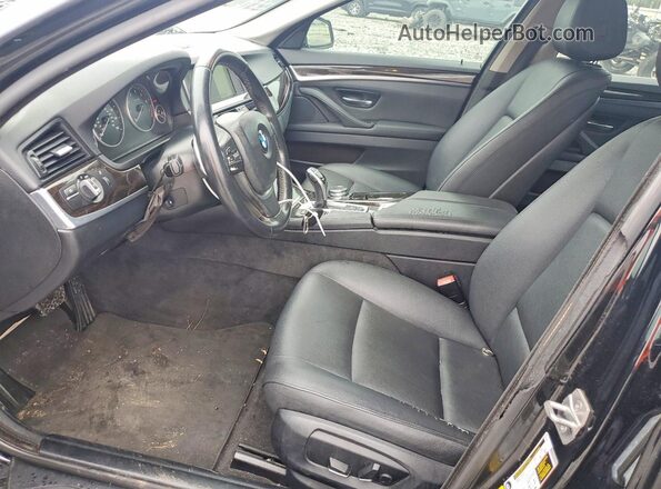 WBA5A5C50GD528662 2016 BMW 5 SERIES Black Вид салону спереду