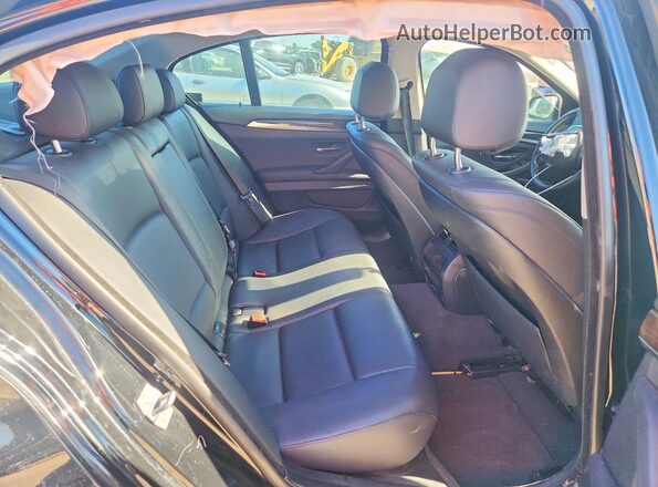 WBA5A5C51GG353577 2016 BMW 5 SERIES Black Widok tylnych siedzeń