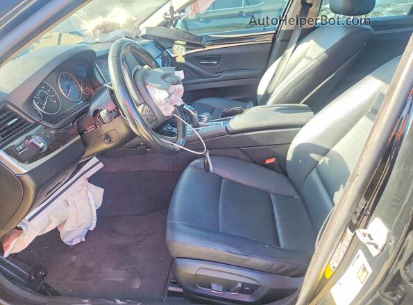 WBA5A5C51GG353577 2016 BMW 5 SERIES Black Widok wnętrza z przodu
