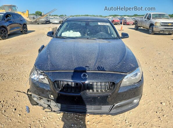 WBA5A5C51GG353577 2016 BMW 5 SERIES Black Widok z przodu