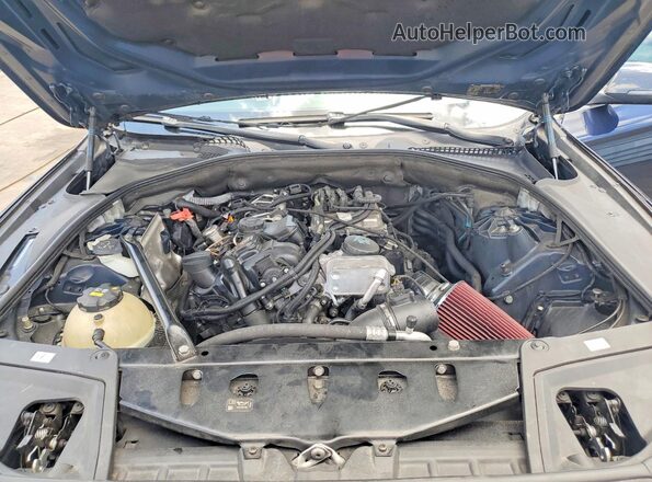 WBA5A5C53GG352494 2016 BMW 5 SERIES Синий Вид задней части салона