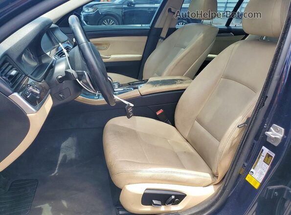 WBA5A5C53GG352494 2016 BMW 5 SERIES Синий Вид салона спереди