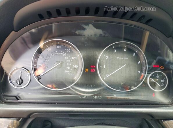 WBA5A5C53GG352494 2016 BMW 5 SERIES Синий Вид щитка приборов