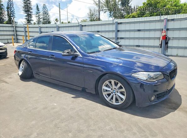 WBA5A5C53GG352494 2016 BMW 5 SERIES Синий Передняя правая четверть