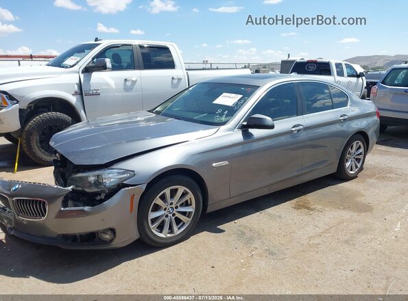 WBA5A5C54GG350933 2016 BMW 5 SERIES Gray Vista tres cuartos delantera izquierda