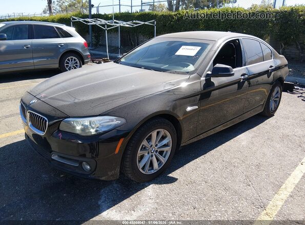 WBA5A5C55GG353789 2016 BMW 5 SERIES Черный Передняя левая четверть