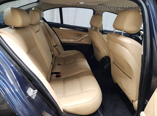 WBA5A5C56GD525779 2016 BMW 5 SERIES Blue Вид задніх сидінь