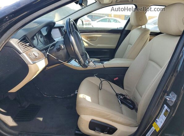 WBA5A5C56GD527824 2016 BMW 5 SERIES Black Widok wnętrza z przodu