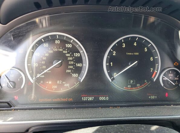 WBA5A5C58GG351289 2016 BMW 5 SERIES Blue Vista del cuadro de instrumentos