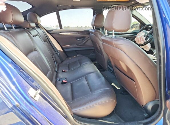 WBA5A5C58GG351289 2016 BMW 5 SERIES Blue Vista de los asientos traseros