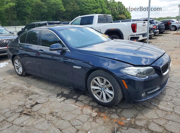 WBA5A5C58GG352202 2016 BMW 5 SERIES Синий Передняя правая четверть