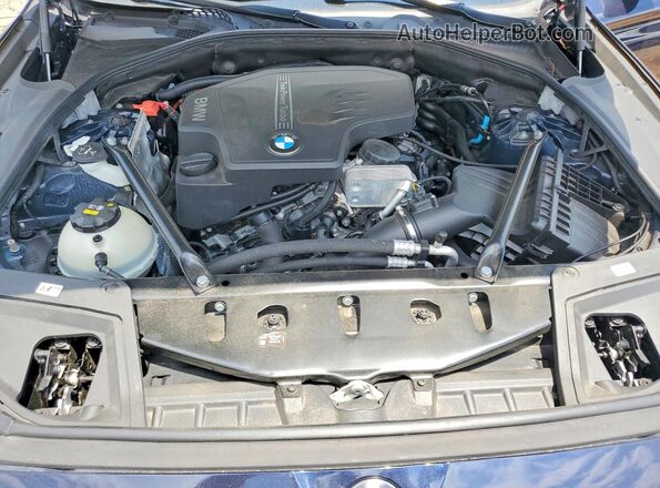 WBA5A5C58GG352202 2016 BMW 5 SERIES Синий Вид задней части салона