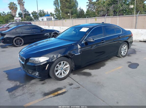 WBA5A5C59GG352256 2016 BMW 5 SERIES Черный Передняя левая четверть