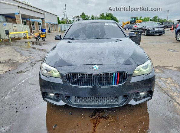 WBA5A7C50GG147128 2016 BMW 5 SERIES Black Вид спереду