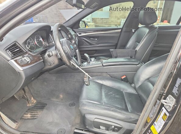 WBA5A7C50GG147128 2016 BMW 5 SERIES Black Вид салону спереду