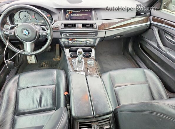 WBA5A7C50GG147128 2016 BMW 5 SERIES Black Вид панелі приладів