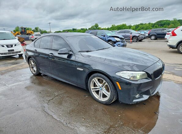 WBA5A7C50GG147128 2016 BMW 5 SERIES Black Передня права чверть
