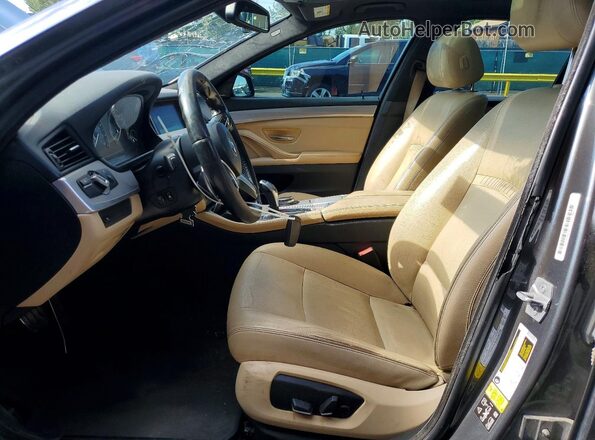 WBA5A7C51GG145520 2016 BMW 5 SERIES Gray წინა სალონის ხედი