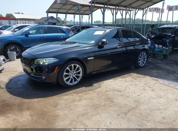 WBA5A7C55GG146816 2016 BMW 5 SERIES Черный Передняя левая четверть