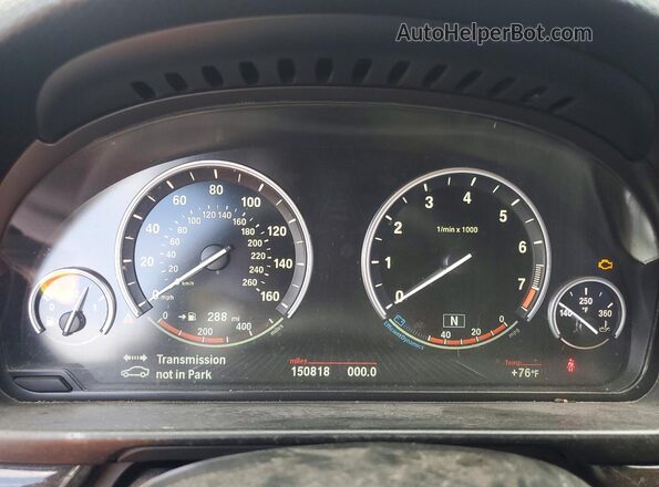 WBA5B1C52GG552501 2016 BMW 5 SERIES Синий Вид щитка приборов