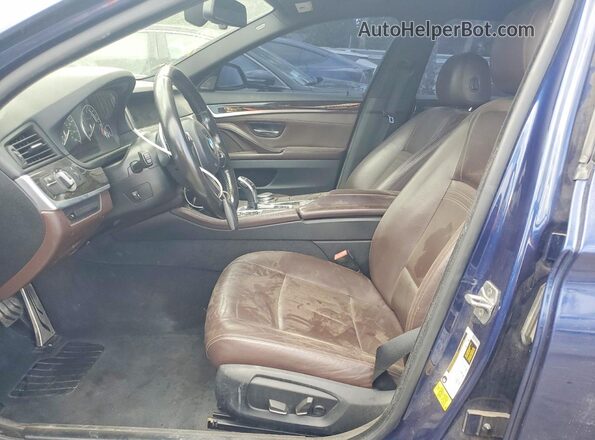 WBA5B1C52GG552501 2016 BMW 5 SERIES Синий Вид салона спереди