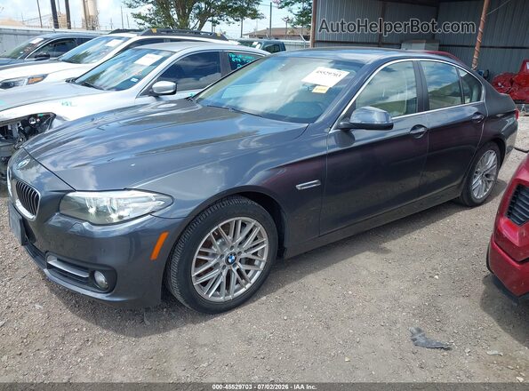 WBA5B1C56GG131316 2016 BMW 5 SERIES Black წინა მარცხენა ხედი სამი მეოთხედიდან