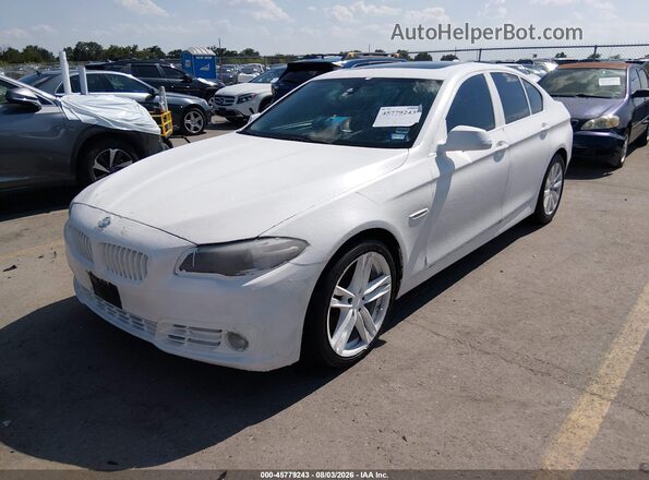 WBA5B1C57GG132071 2016 BMW 5 SERIES White Vista tres cuartos delantera izquierda