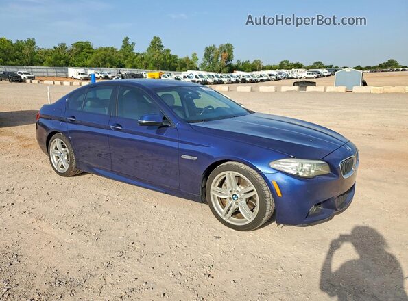 WBA5B1C59GG134422 2016 BMW 5 SERIES Blue Передня права чверть