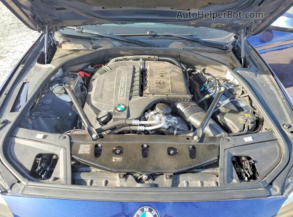 WBA5B1C59GG134422 2016 BMW 5 SERIES Blue Вид задньої частини салону