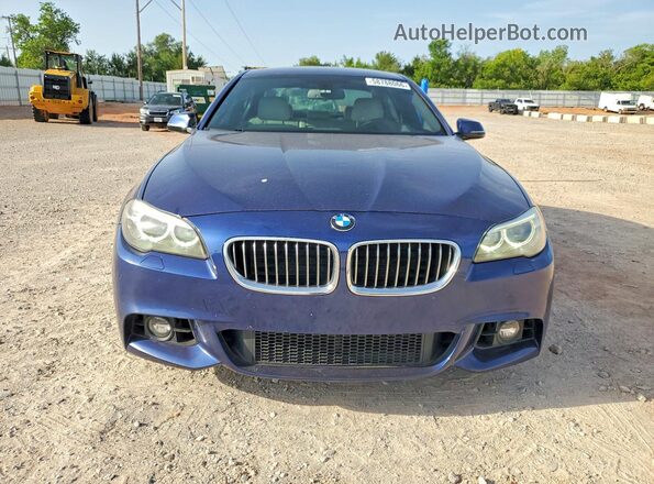 WBA5B1C59GG134422 2016 BMW 5 SERIES Blue Вид спереду