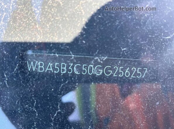 WBA5B3C50GG256257 2016 BMW 5 SERIES Серый Вид подкапотного пространства
