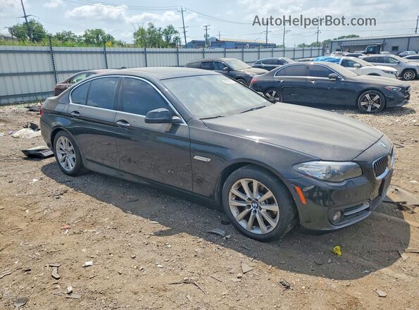 WBA5B3C51GG253495 2016 BMW 5 SERIES Black წინა მარჯვენა
