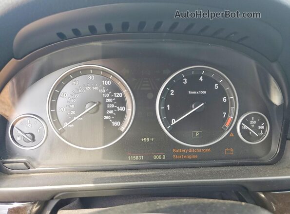 WBA5B3C51GG253495 2016 BMW 5 SERIES Black ხელსაწყოთა პანელის ხედი