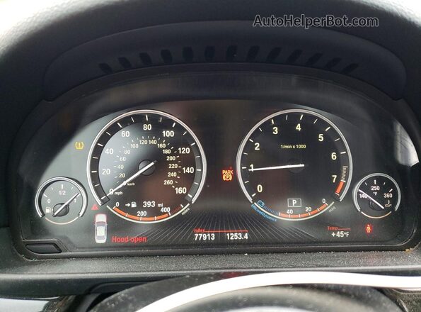 WBA5B3C53GG258276 2016 BMW 5 SERIES Black Widok zestawu wskaźników