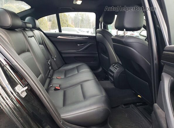 WBA5B3C53GG258276 2016 BMW 5 SERIES Black Widok tylnych siedzeń