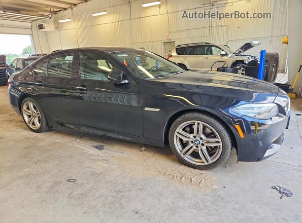 WBA5B3C54GG256651 2016 BMW 5 SERIES Black Передня права чверть